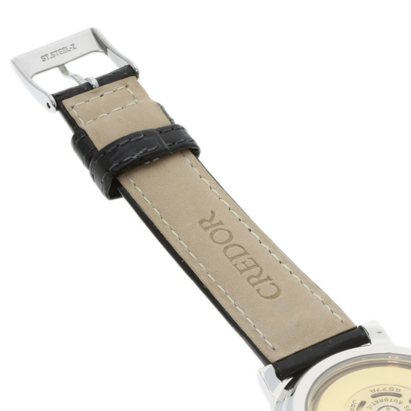 精工 GBBG999 4S77-0010 Credor 逆跳男士腕錶，鉑金 PT950 錶殼，配皮錶帶-10