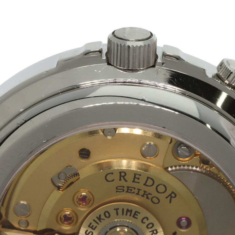 精工 GBBG999 4S77-0010 Credor 逆跳男士腕錶，鉑金 PT950 錶殼，配皮錶帶-15