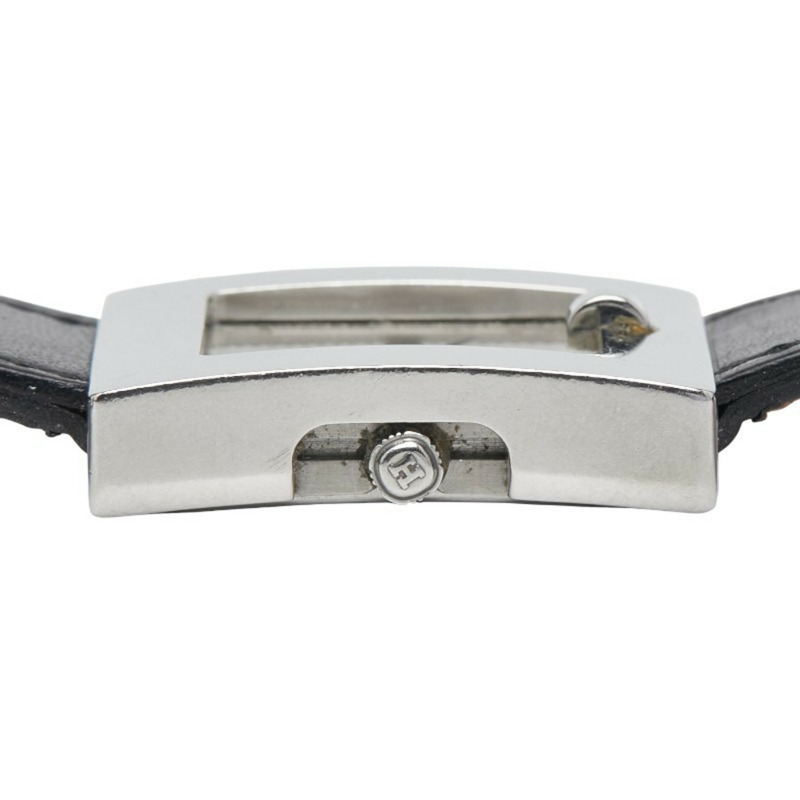 愛馬仕 Hermès 女士 BE1.210 石英腕錶，白色錶盤，不鏽鋼錶盒，小牛皮絲巾-3