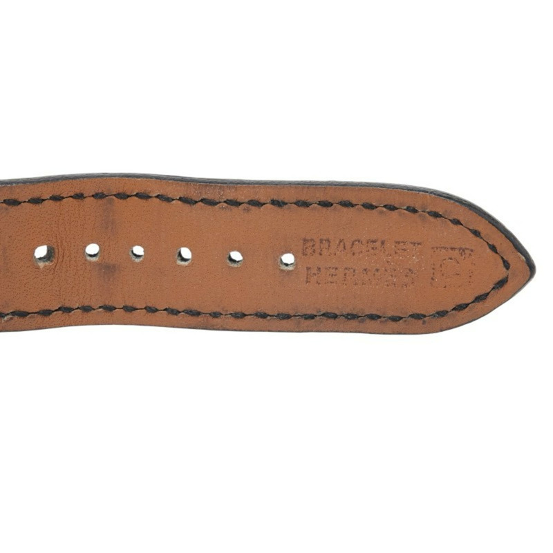 愛馬仕 Hermès 女士 BE1.210 石英腕錶，白色錶盤，不鏽鋼錶盒，小牛皮絲巾-5