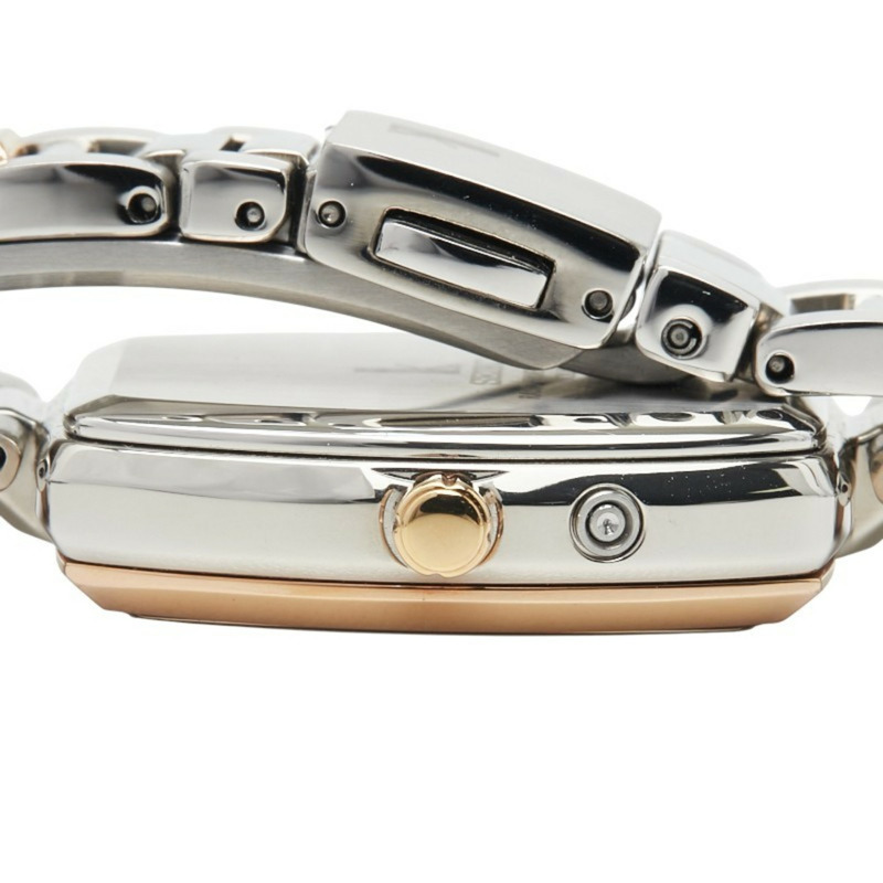 精工 Lukia 女士腕錶 1B32-0AF0 太陽能電波校時腕錶，米色錶盤，不鏽鋼錶殼設計-4