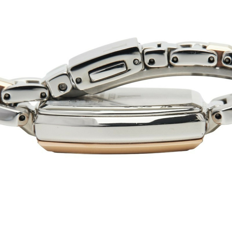 精工 Lukia 女士腕錶 1B32-0AF0 太陽能電波校時腕錶，米色錶盤，不鏽鋼錶殼設計-5