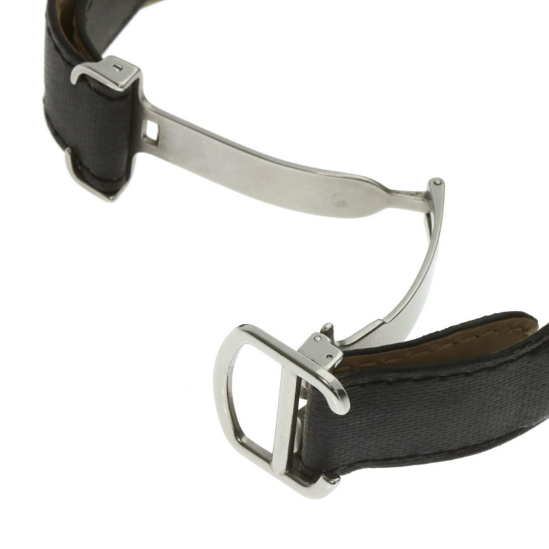 卡地亞 W2RN0005 Ronde Croisière de 男士腕錶，精鋼錶殼搭配皮革錶帶-7