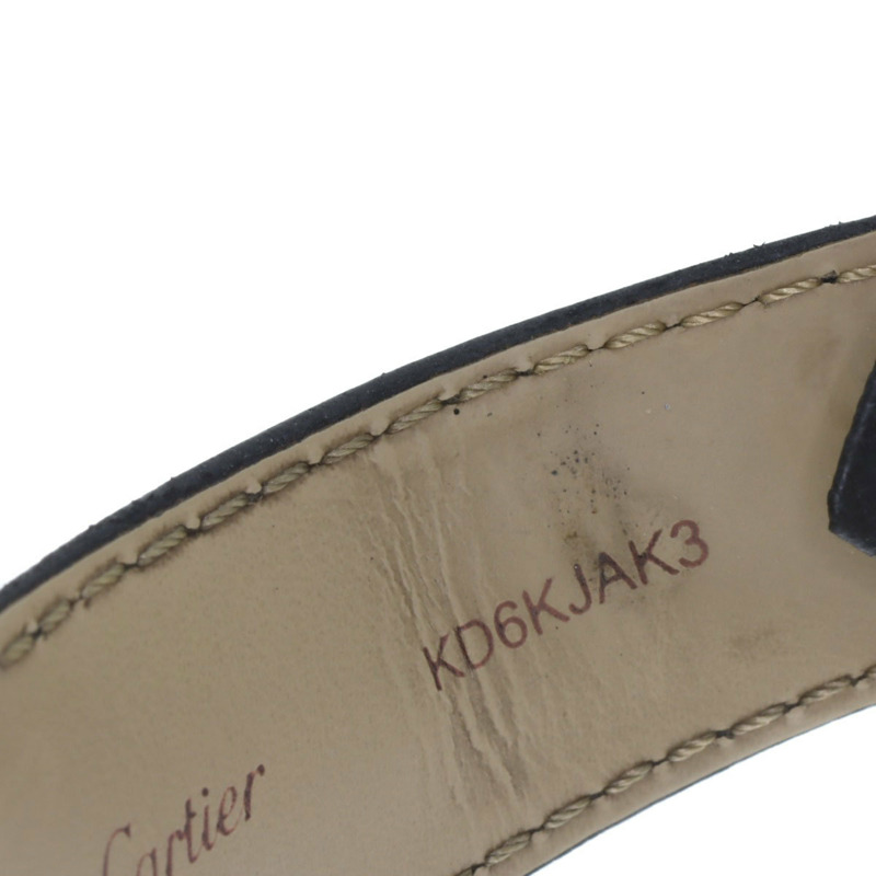 卡地亞 W2RN0005 Ronde Croisière de 男士腕錶，精鋼錶殼搭配皮革錶帶-22