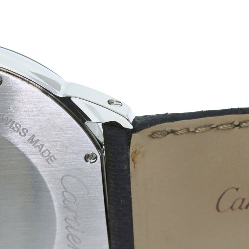卡地亞 W2RN0005 Ronde Croisière de 男士腕錶，精鋼錶殼搭配皮革錶帶-23