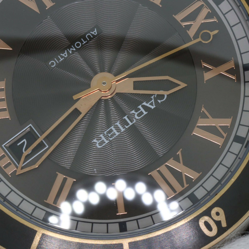 卡地亞 W2RN0005 Ronde Croisière de 男士腕錶，精鋼錶殼搭配皮革錶帶-31