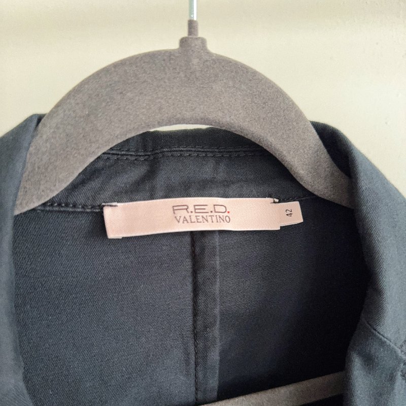 Red Valentino 經典棉質西裝外套|深藍色|二手良好-2