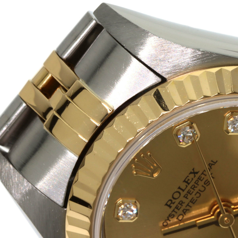 勞力士 79173G Datejust 10P 鑲鑽腕錶,不鏽鋼 SSx18KYG,18KYG,女款-17