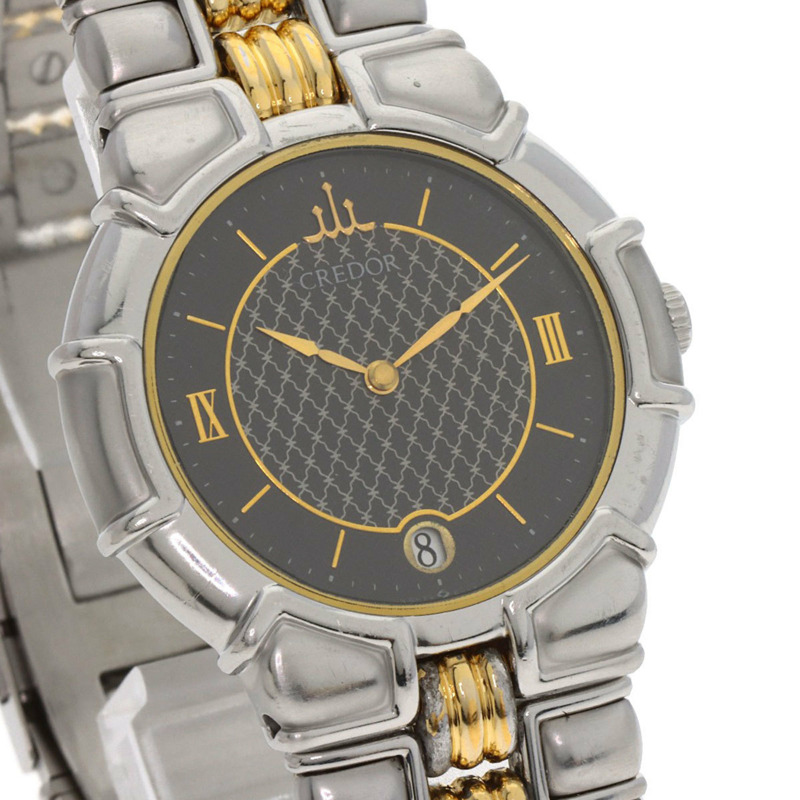 精工 9579-6000 Credor Entrata 不鏽鋼腕錶，SSxGP，男士-3