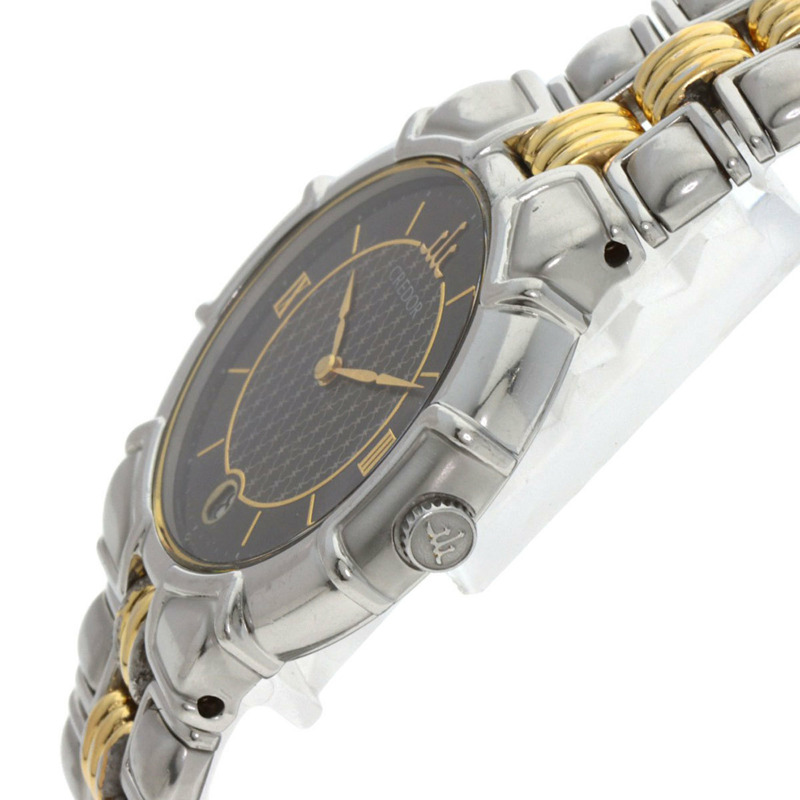 精工 9579-6000 Credor Entrata 不鏽鋼腕錶，SSxGP，男士-4