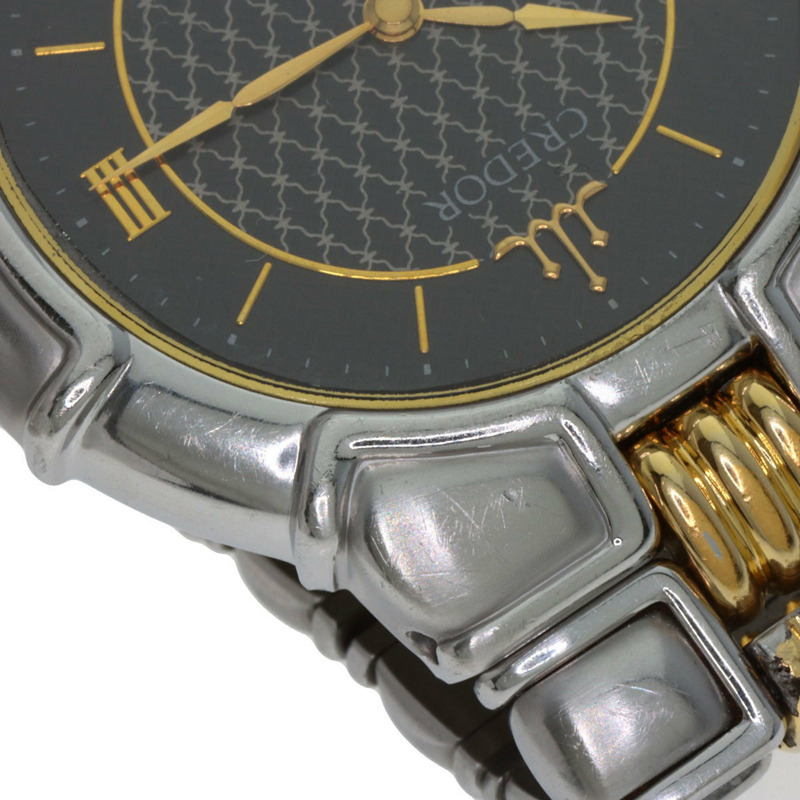 精工 9579-6000 Credor Entrata 不鏽鋼腕錶，SSxGP，男士-15