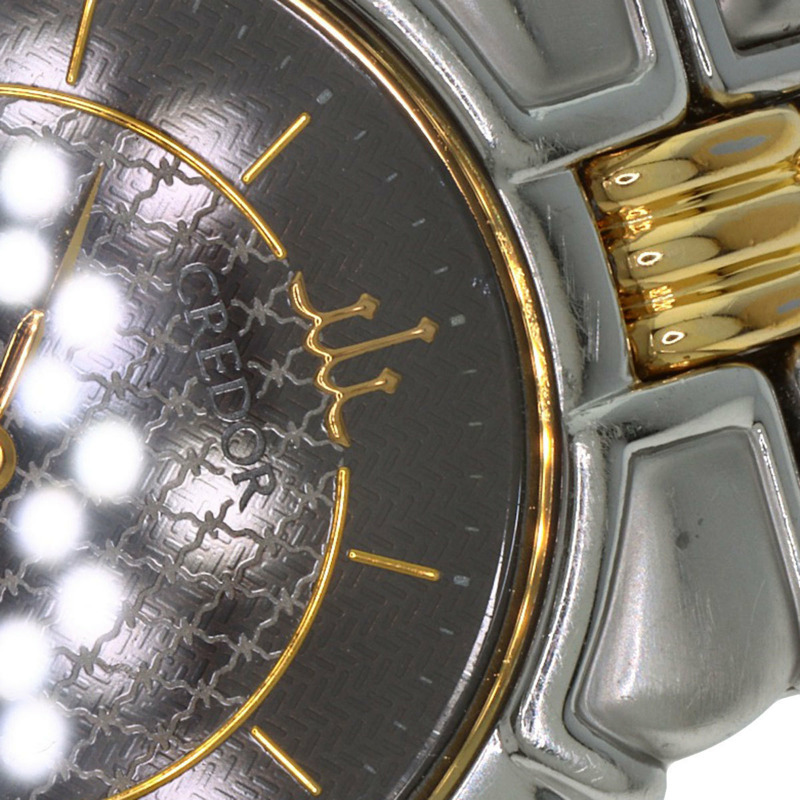 精工 9579-6000 Credor Entrata 不鏽鋼腕錶，SSxGP，男士-25