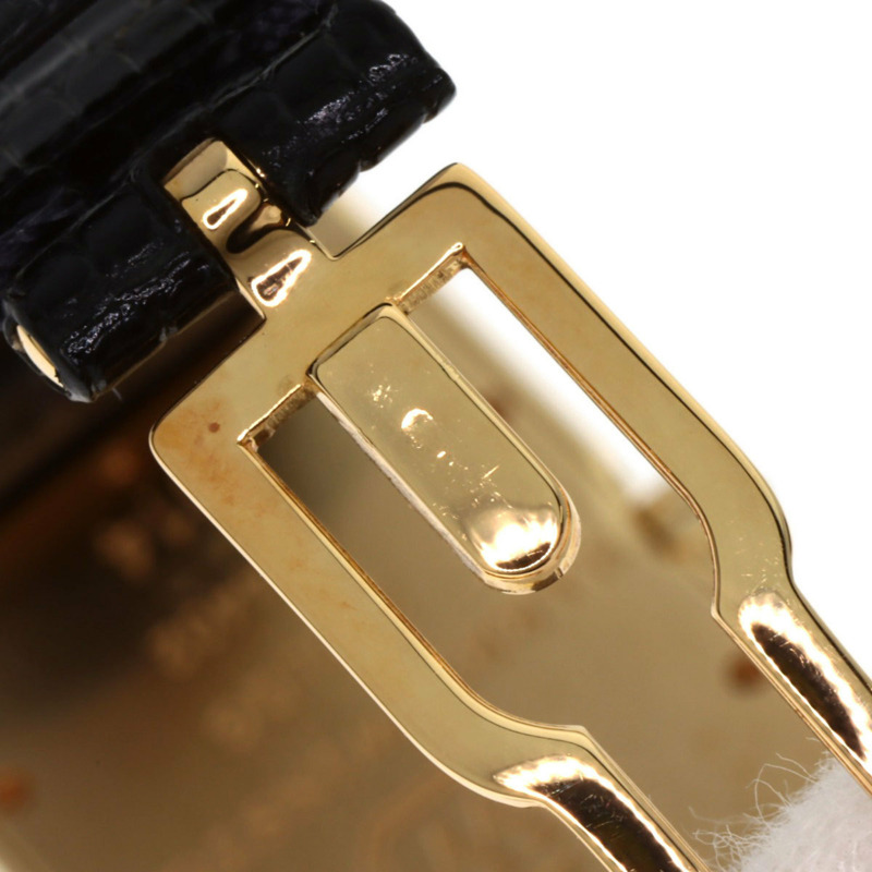 Harry Winston 310LQG Avenue 經典腕錶,18K黃金,皮革錶帶,鑲鑽,女士款-24