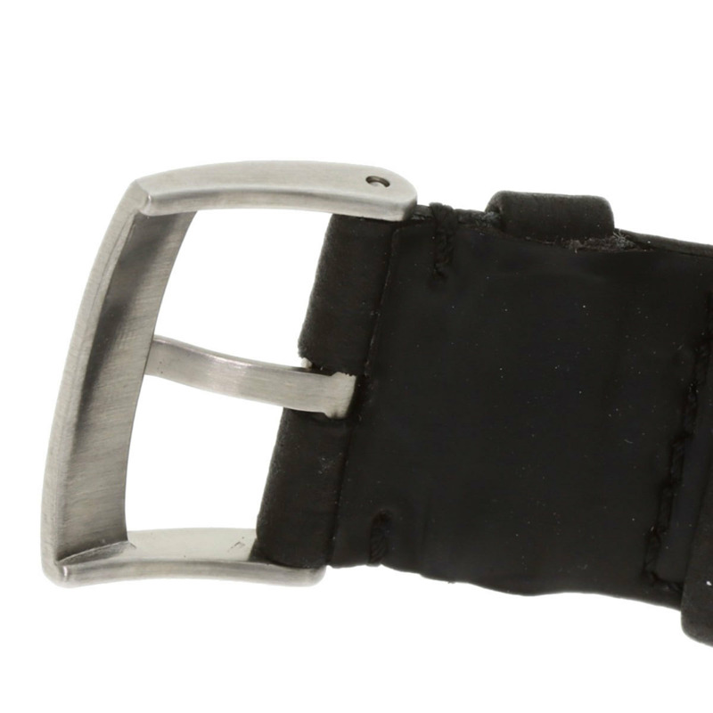 歐米茄碟飛系列計時同軸日期腕錶，不鏽鋼和皮革錶帶，男士，20230410-8