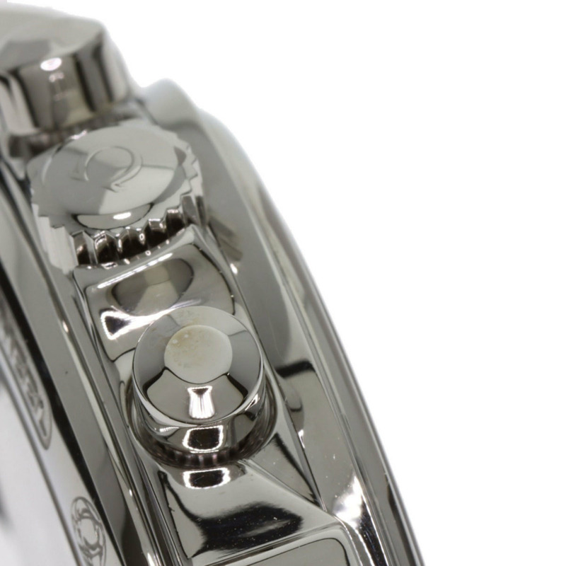 歐米茄碟飛系列計時同軸日期腕錶，不鏽鋼和皮革錶帶，男士，20230410-15