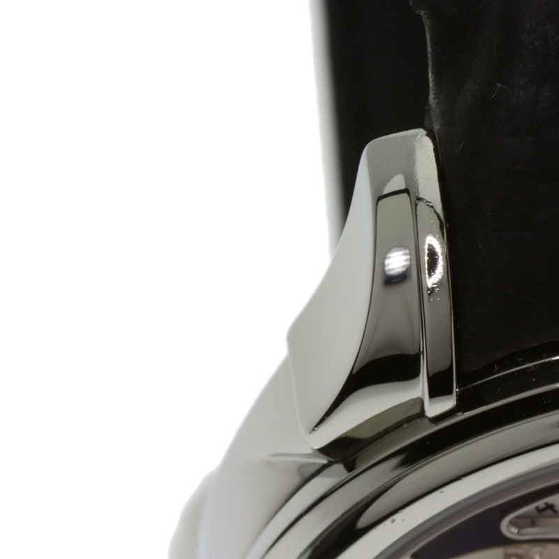 歐米茄碟飛系列計時同軸日期腕錶，不鏽鋼和皮革錶帶，男士，20230410-20