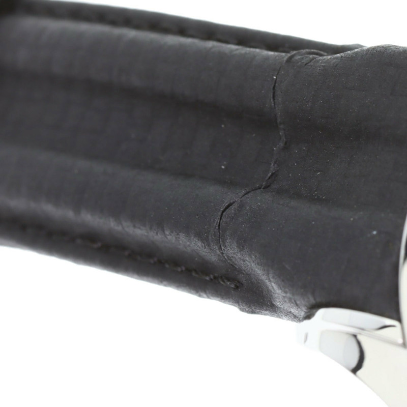 歐米茄碟飛系列計時同軸日期腕錶，不鏽鋼和皮革錶帶，男士，20230410-23