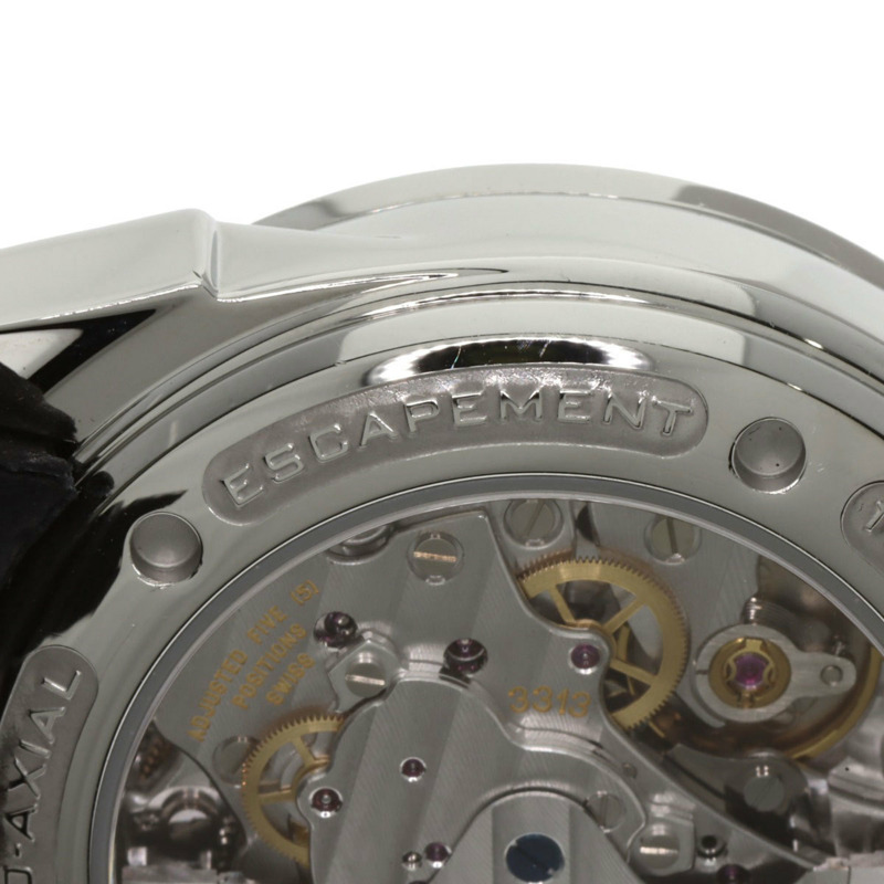 歐米茄碟飛系列計時同軸日期腕錶，不鏽鋼和皮革錶帶，男士，20230410-26