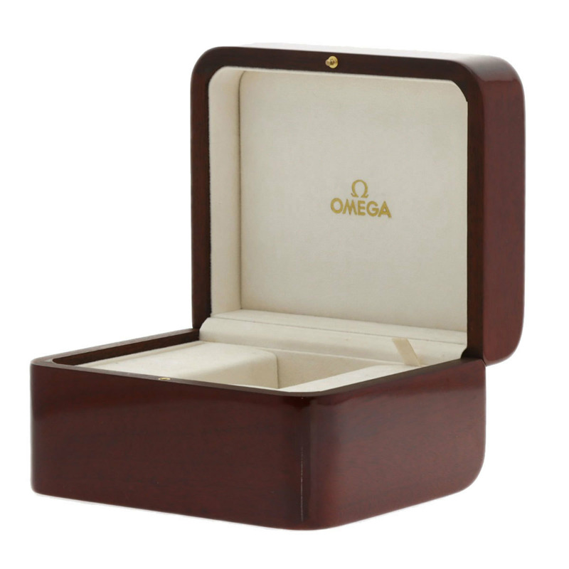 歐米茄碟飛系列計時同軸日期腕錶，不鏽鋼和皮革錶帶，男士，20230410-31