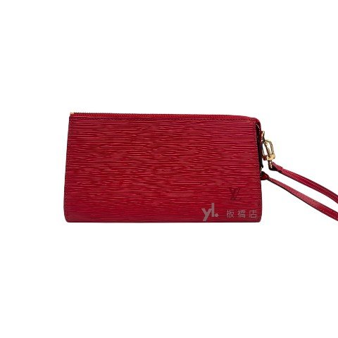 LV包包 紅色EPI水波紋手拿肩背包-0