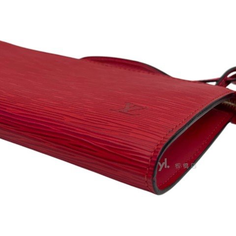 LV包包 紅色EPI水波紋手拿肩背包-7