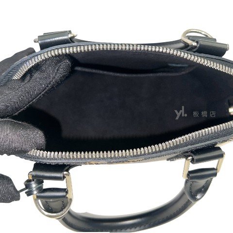 LV包包 黑EPI水波紋金鍊花卉Alma BB-5