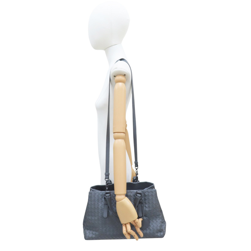 灰色 羊皮編織 Roma small 兩用包【BOTTEGA VENETA BV 寶緹嘉】-10