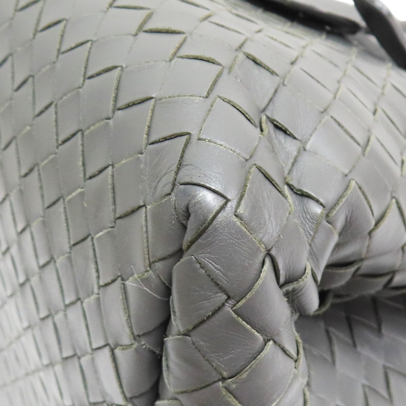 灰色 羊皮編織 Roma small 兩用包【BOTTEGA VENETA BV 寶緹嘉】-13