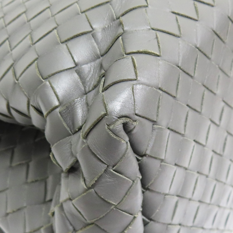 灰色 羊皮編織 Roma small 兩用包【BOTTEGA VENETA BV 寶緹嘉】-14