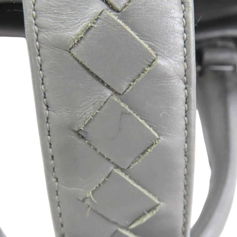 灰色 羊皮編織 Roma small 兩用包【BOTTEGA VENETA BV 寶緹嘉】-16