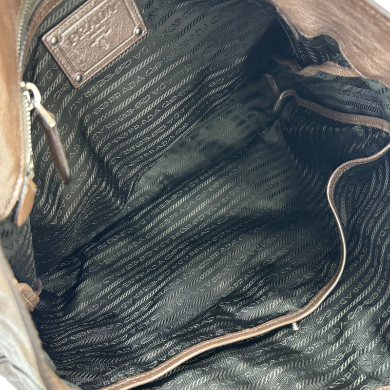 淡金色 牛皮 肩背包 【PRADA 普拉達】 BR4059-5