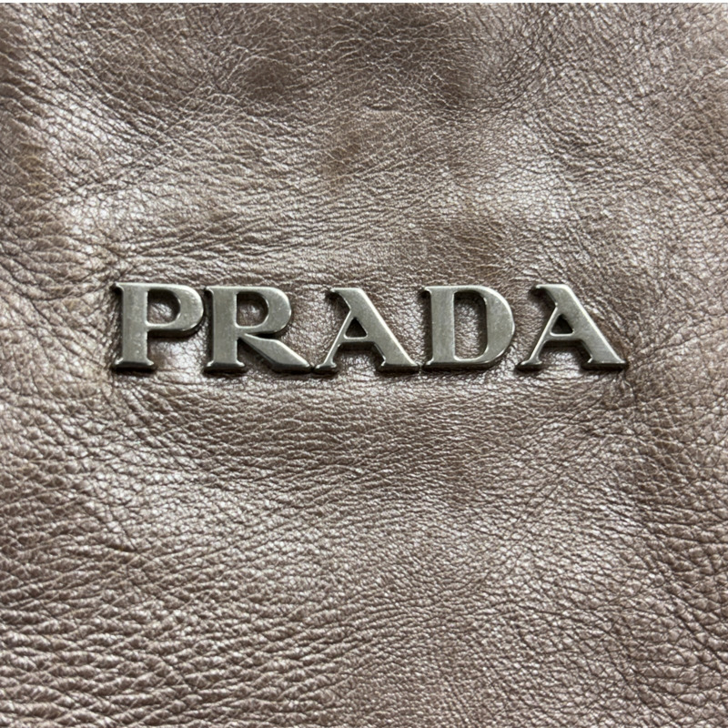 淡金色 牛皮 肩背包 【PRADA 普拉達】 BR4059-8
