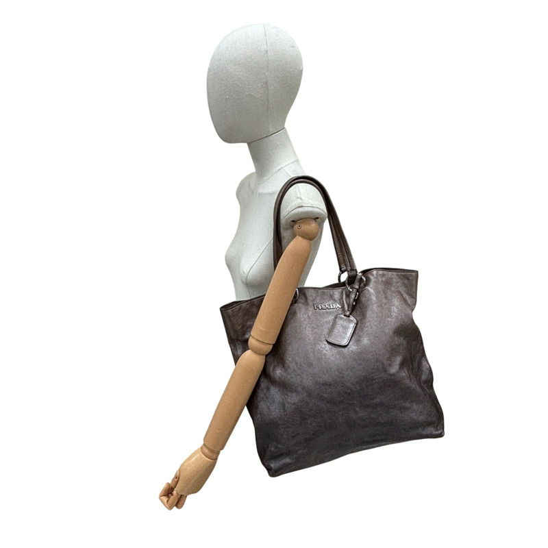 淡金色 牛皮 肩背包 【PRADA 普拉達】 BR4059-10