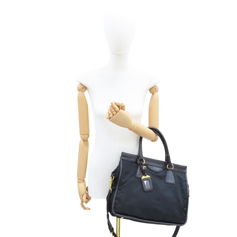 棕色 尼龍帆布 兩用包【PRADA 普拉達】 BN2207-7