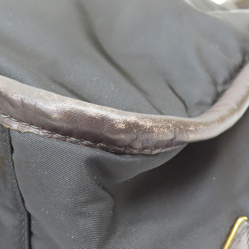 棕色 尼龍帆布 兩用包【PRADA 普拉達】 BN2207-10