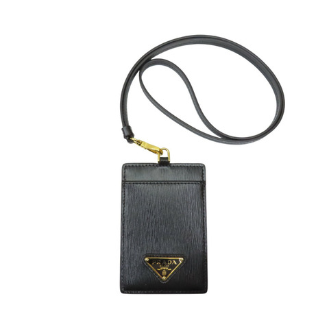 黑色 牛皮 Saffiano 證件夾 1MC007【PRADA 普拉達】 1MC007