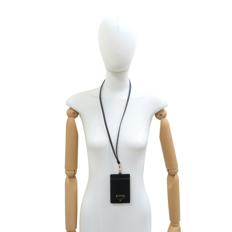 黑色 牛皮 Saffiano 證件夾 1MC007【PRADA 普拉達】 1MC007-7