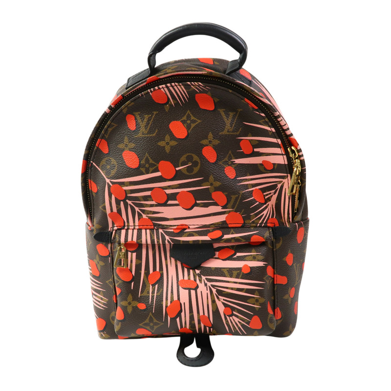 棕色 原花帆布 Jungle Dot Palm Springs 後背包 M41981【LOUIS VUITTON LV 路易威登】 #FL1146-0