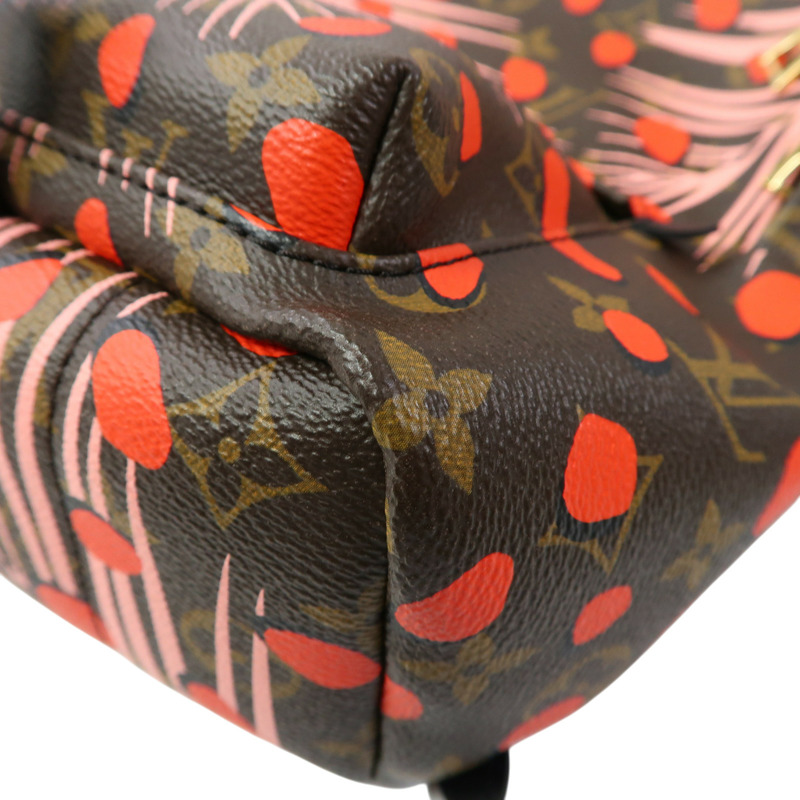 棕色 原花帆布 Jungle Dot Palm Springs 後背包 M41981【LOUIS VUITTON LV 路易威登】 #FL1146-10