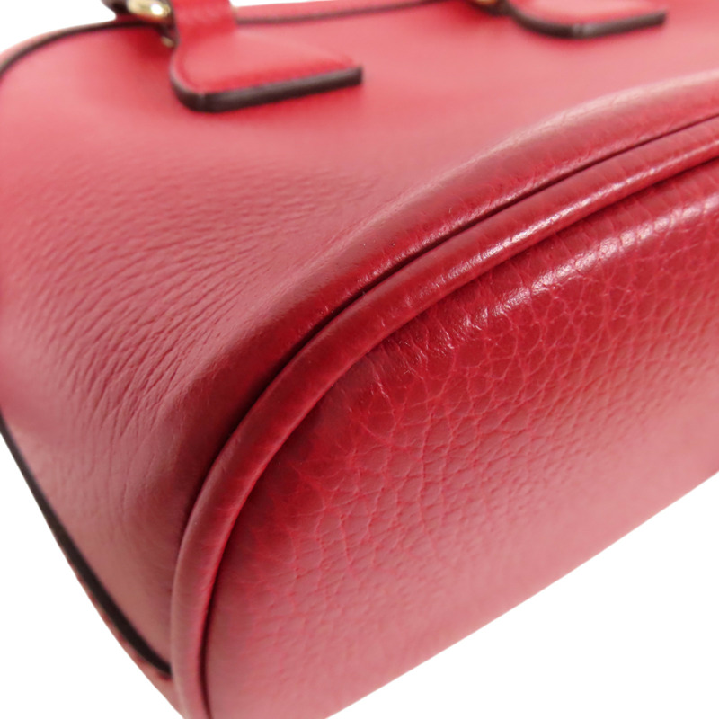 紅色 牛色 GG Charm Dome 两用包【GUCCI 古馳】 449661/493492-10