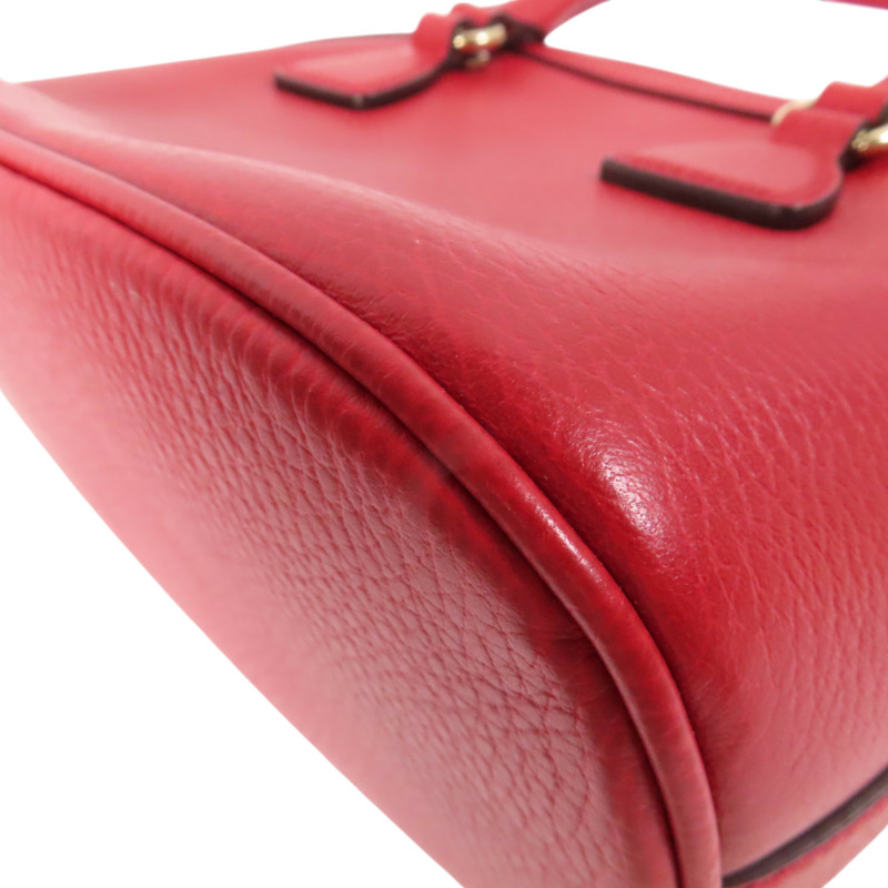 紅色 牛色 GG Charm Dome 两用包【GUCCI 古馳】 449661/493492-11