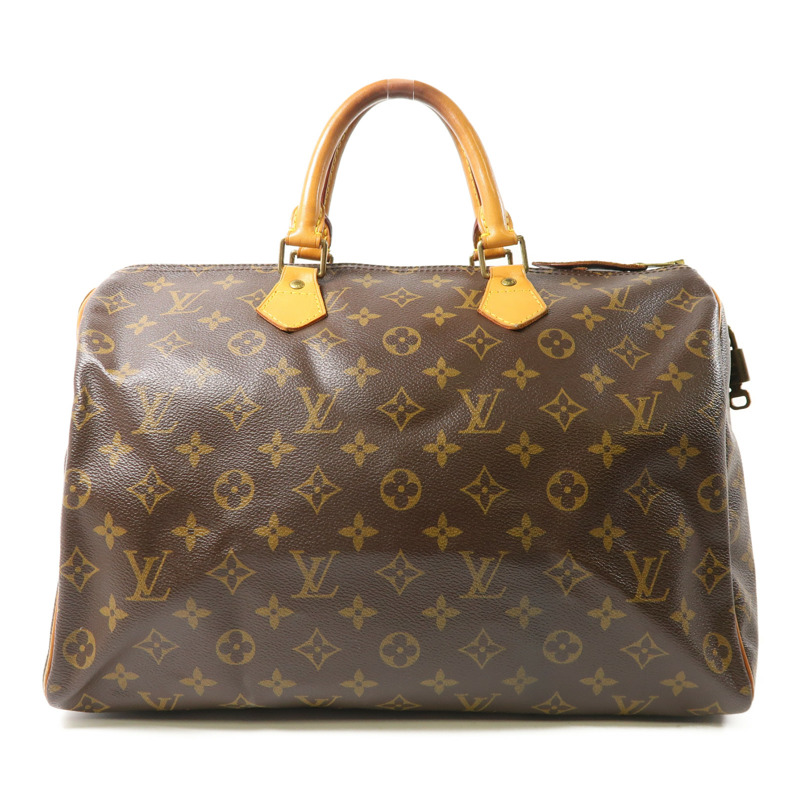 棕色 原花帆布 Speedy 35 波士頓包 手提包 M41524【LOUIS VUITTON LV 路易威登】 M41524-0