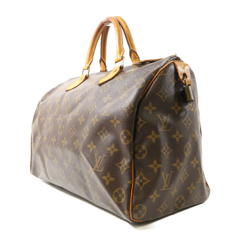 棕色 原花帆布 Speedy 35 波士頓包 手提包 M41524【LOUIS VUITTON LV 路易威登】 M41524-2