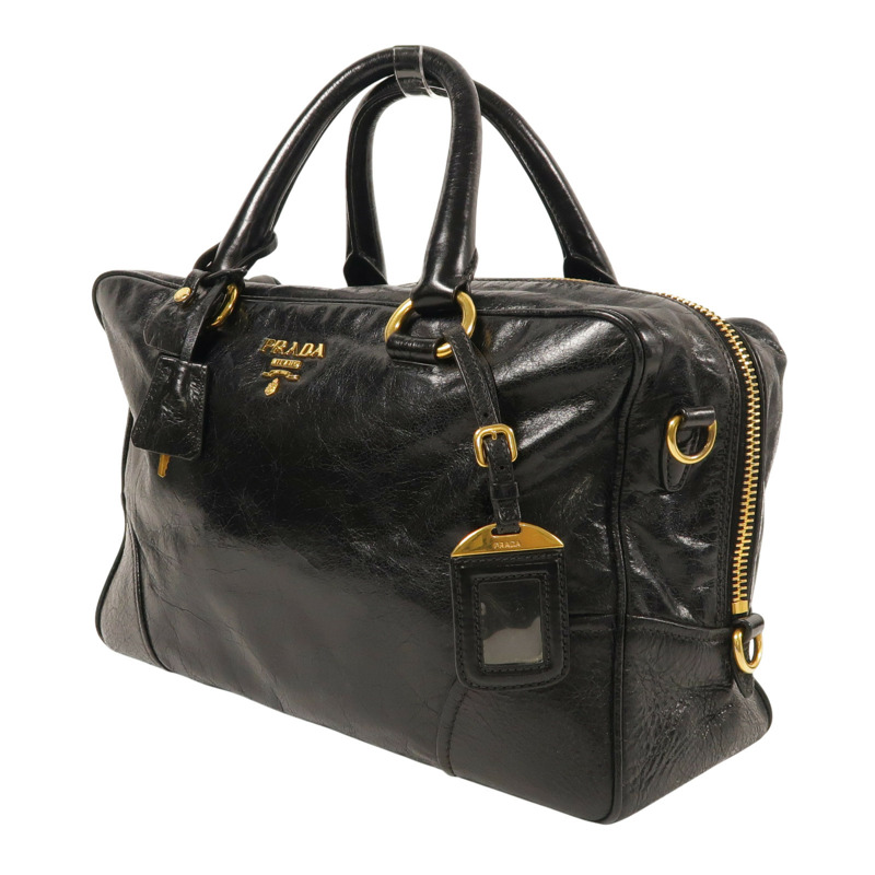 黑色 牛革 两用包【PRADA 普拉達】-2