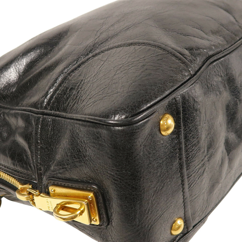 黑色 牛革 两用包【PRADA 普拉達】-16