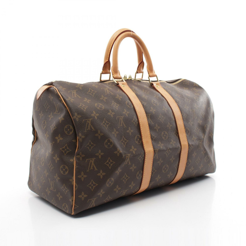 棕色 原花帆布 Keepall 45 手提包 行李袋 M41428【LOUIS VUITTON LV 路易威登】 M41428-1