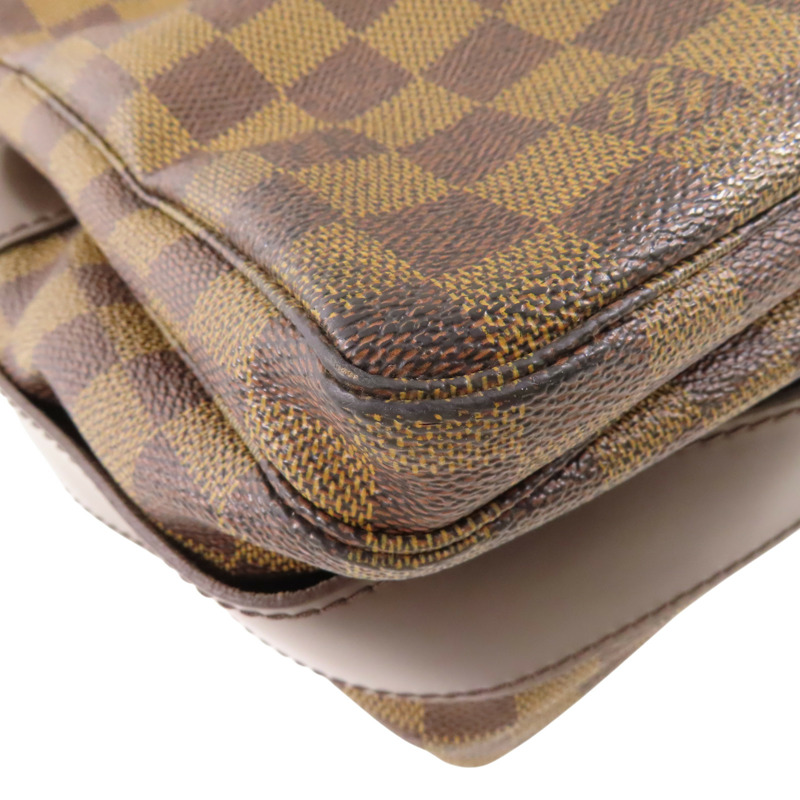 棕色 棋盤格 帆布 Naviglio 肩背包 N45255【LOUIS VUITTON LV 路易威登】 N45255-11