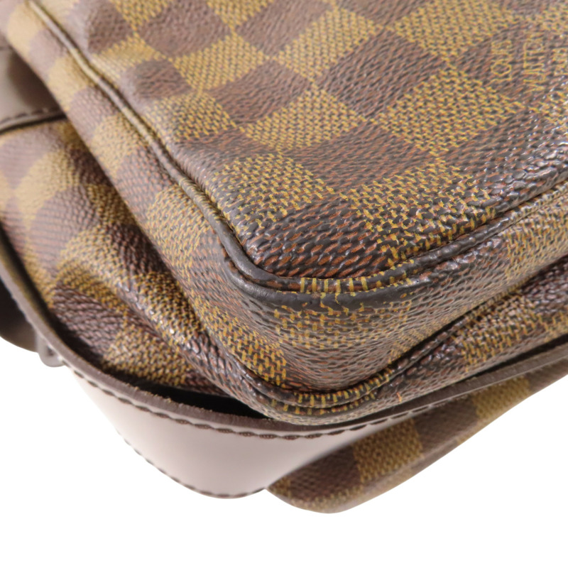 棕色 棋盤格 帆布 Naviglio 肩背包 N45255【LOUIS VUITTON LV 路易威登】 N45255-12