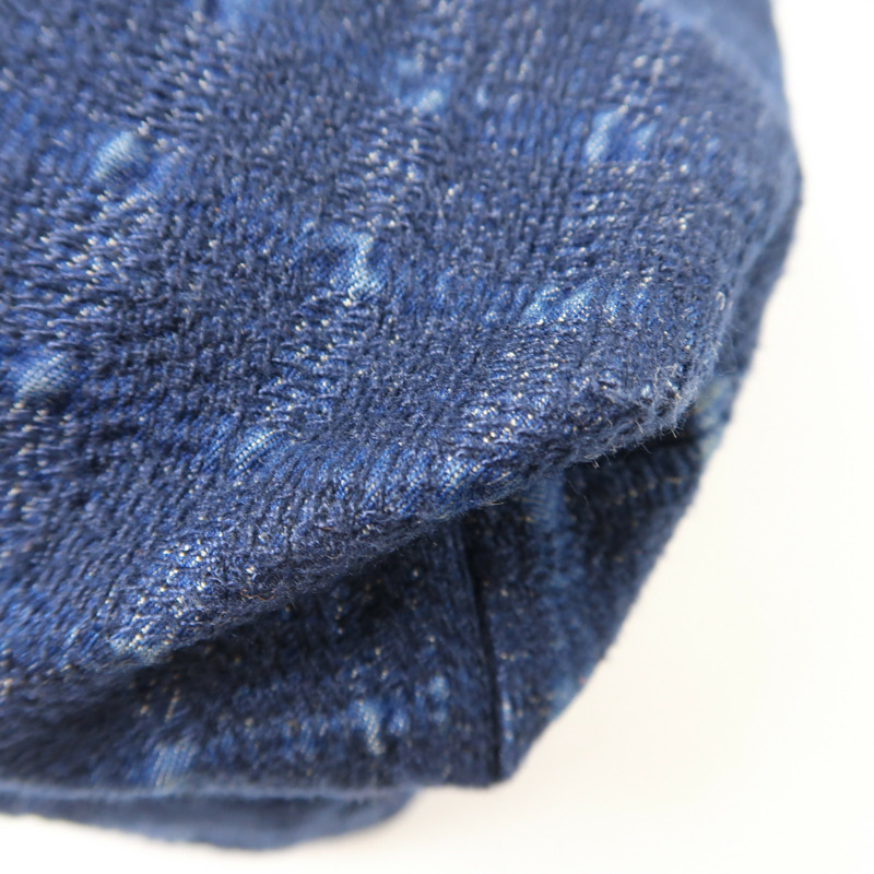 深藍色 帆布 Amedaba 肩背包 銀扣【HERMES 愛馬仕】-7