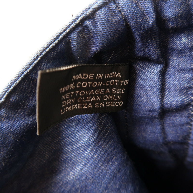 深藍色 帆布 Amedaba 肩背包 銀扣【HERMES 愛馬仕】-11